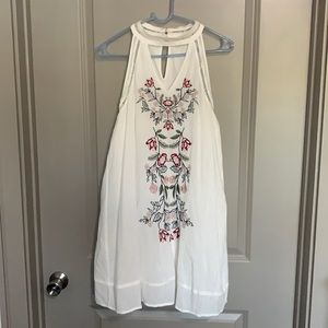 White Floral Dress